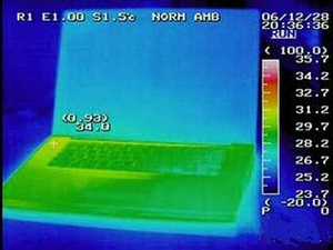 laptop na termografu